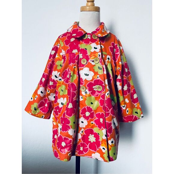 Catimini Toddler Girls 3 Removable Hooded Raincoat Jacket - Picture 8 of 12